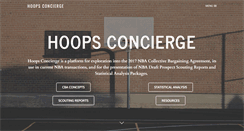Desktop Screenshot of hoopsconcierge.com